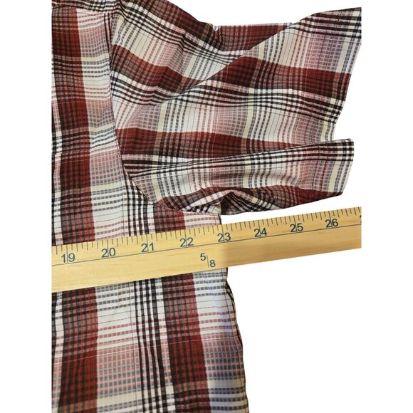 Columbia Mens L/G Plaid Short Sleeve Button Up Shirt Outdoor Fishing Hiking - Picture 4 of 7